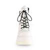 DemoniaCult - SHAKER52 Platform Boots - White Product image